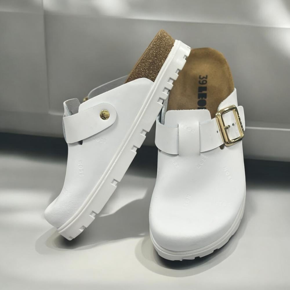 Сабо жіночі Leon р. 39 Білий (6000 (1) - фото 2