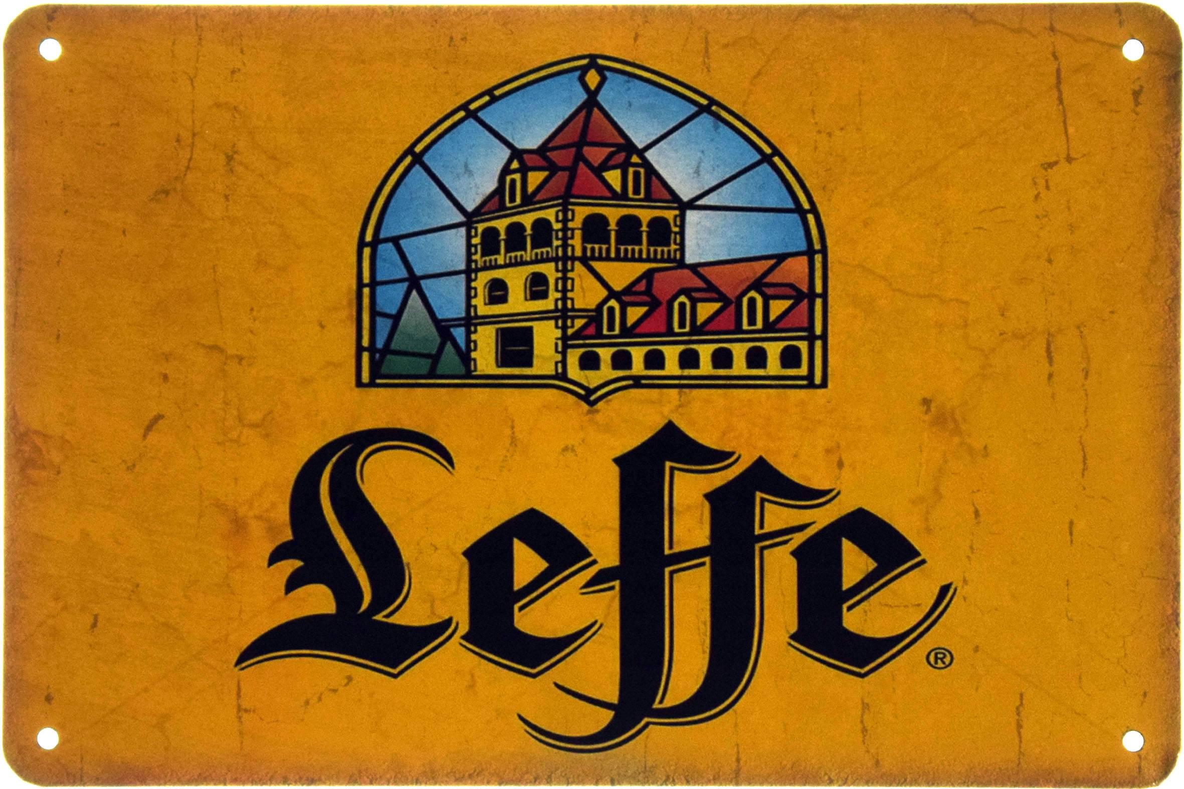 Табличка металлическая Beer Leffe 20x30 см - фото 1