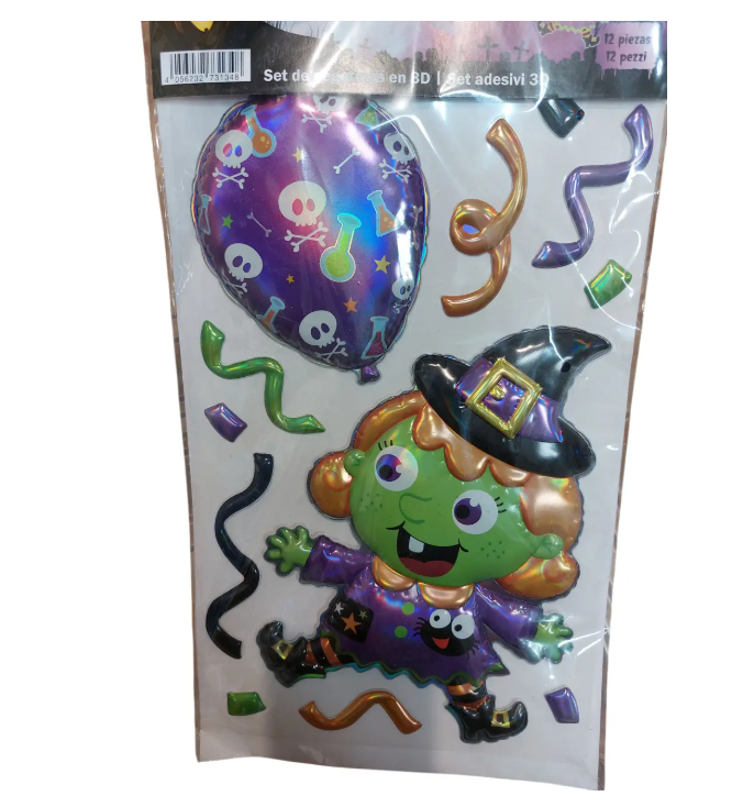 Наклейка для Хэллоуин 33x21 см Разноцветный (731348)