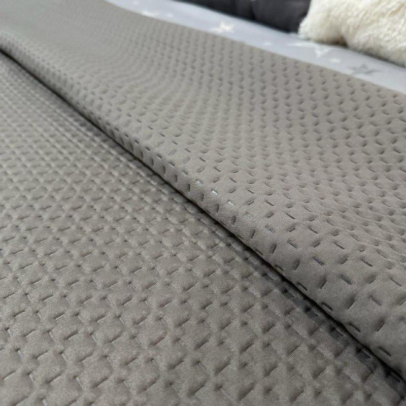 Покрывало на кровать евро 200x230 см Графитовый (28796086) - фото 5 Покрывало на кровать евро 200x230 см Графитовый (28796086) - фото 5