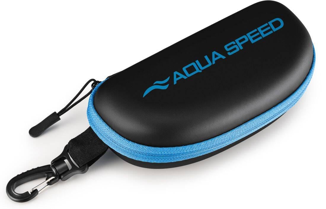 Чехол для очков для плавания Aqua Speed GOGGLE CASE 0097 7х19 см Черный/Голубой (38100648)