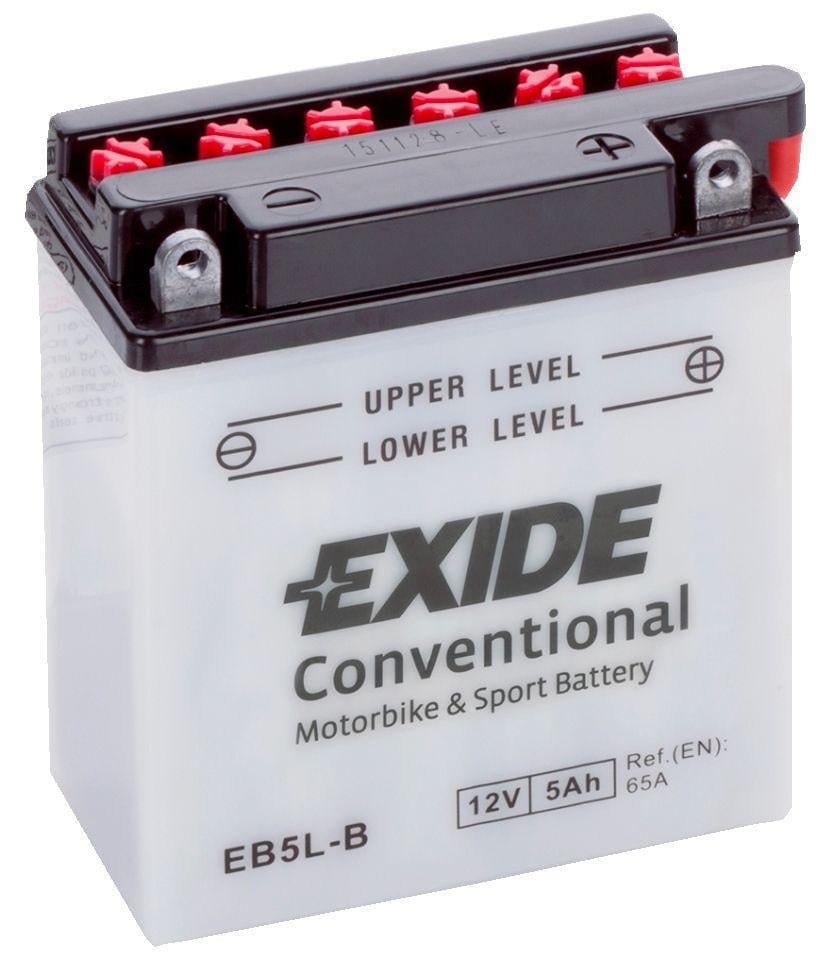 Акумулятор для мотоцикла EXIDE CONVENTIONAL EB5L-B 6СТ-5Ah АзЕ 12V 65А (98025)