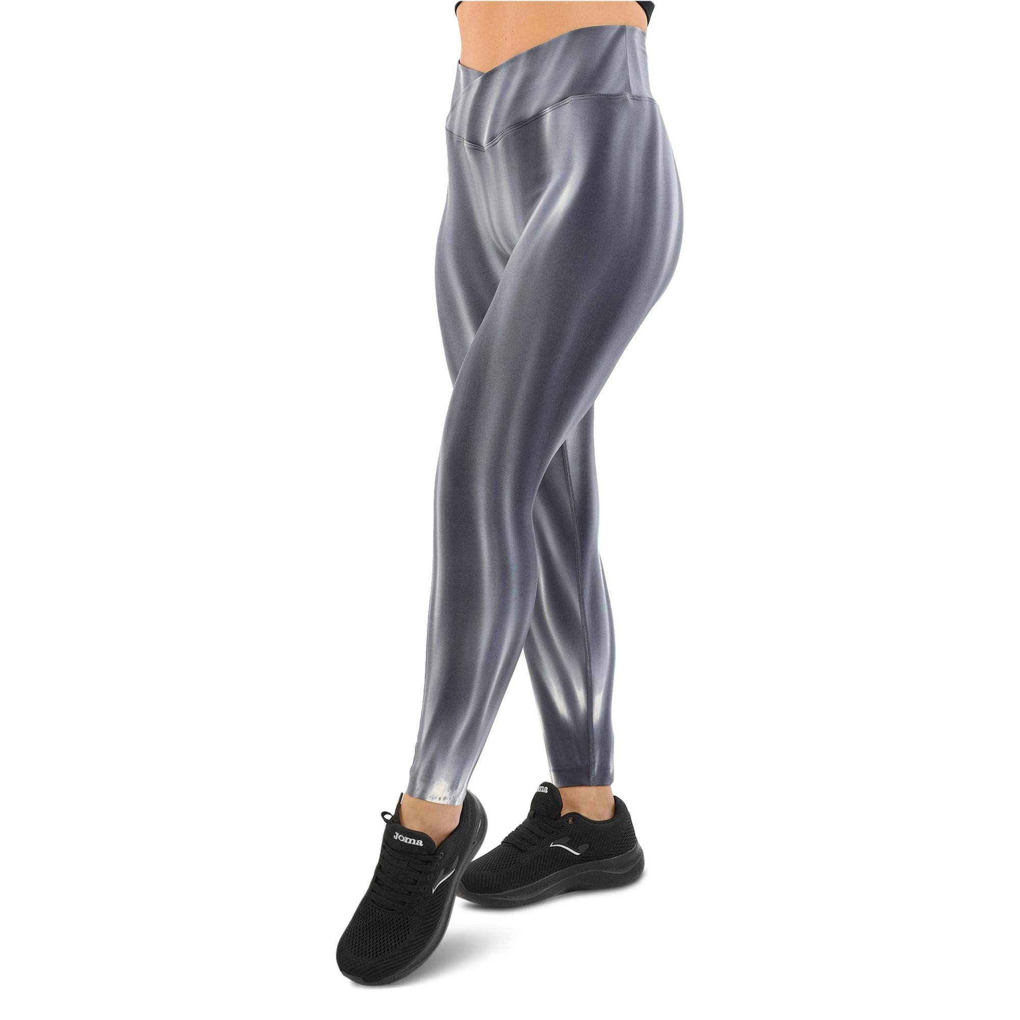 Лосины женские DOMINO 9753 бесшовные с эффектом пуш-ап с разводами L Серый (9753_Серый_L)