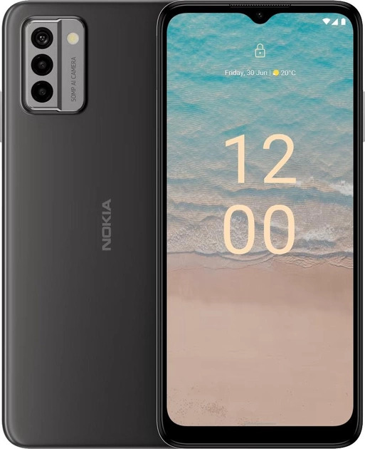 Смартфон Nokia G22 4/128Gb TA-1528 NFC UA UCRF 2 Sim Meteor Grey