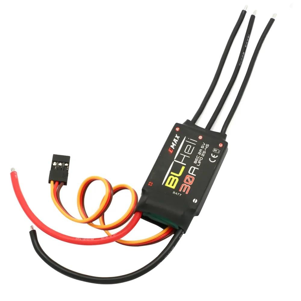 Регулятор двигателя ESC 30A EMAX BLHeli 2-4S для крыла мультикоптера (00-00024619)