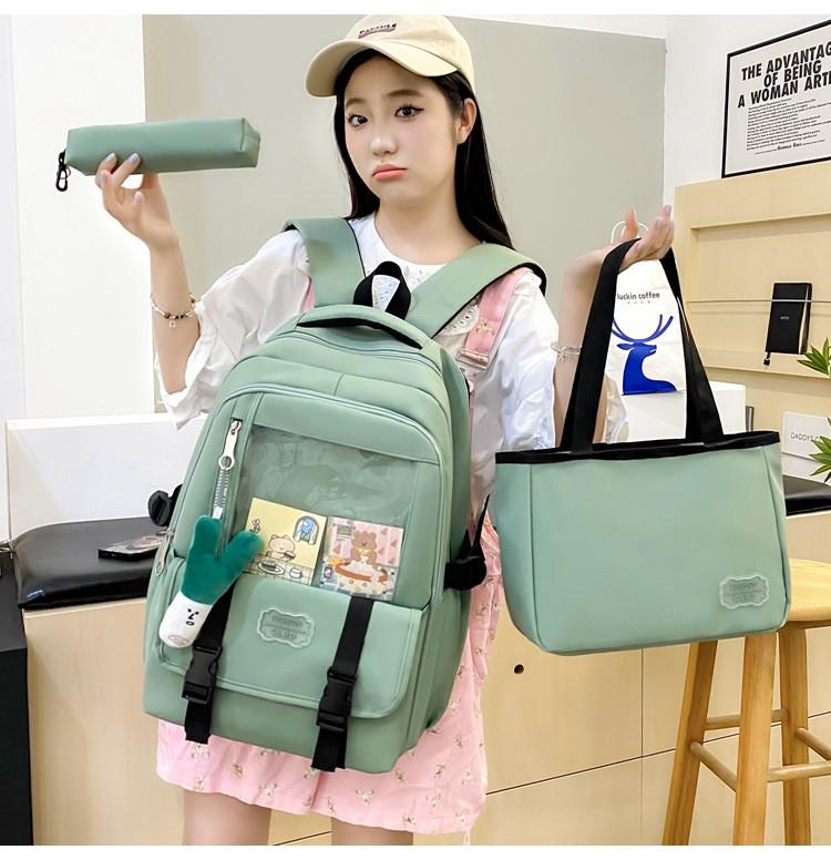 Школьный рюкзак для девочки 3в1 Зеленый (CL2426-1) - фото 2 Школьный рюкзак для девочки 3в1 Зеленый (CL2426-1) - фото 2