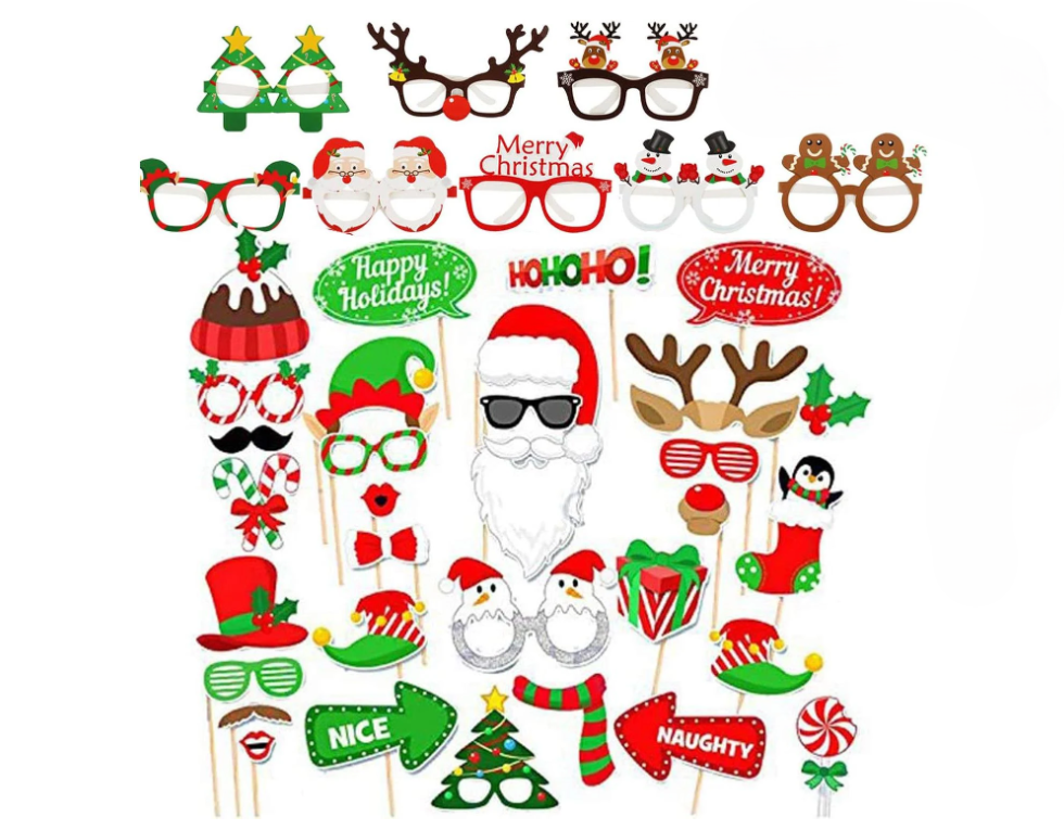 Бутафория новогодняя 41 деталь Разноцветный (190450)