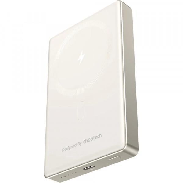 Повербанк Choetech B739 10000 mAh 20W PD 3.0/QC 3.0 Magnetic Wireless Ultra-thin Beige (B739-CCCWH)
