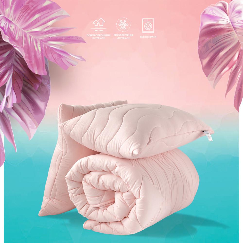 Набор одеяло и подушки IDEIA Tropical 200х220 см/50х70 см 2 шт.Пудровый (8-32436х001) - фото 2