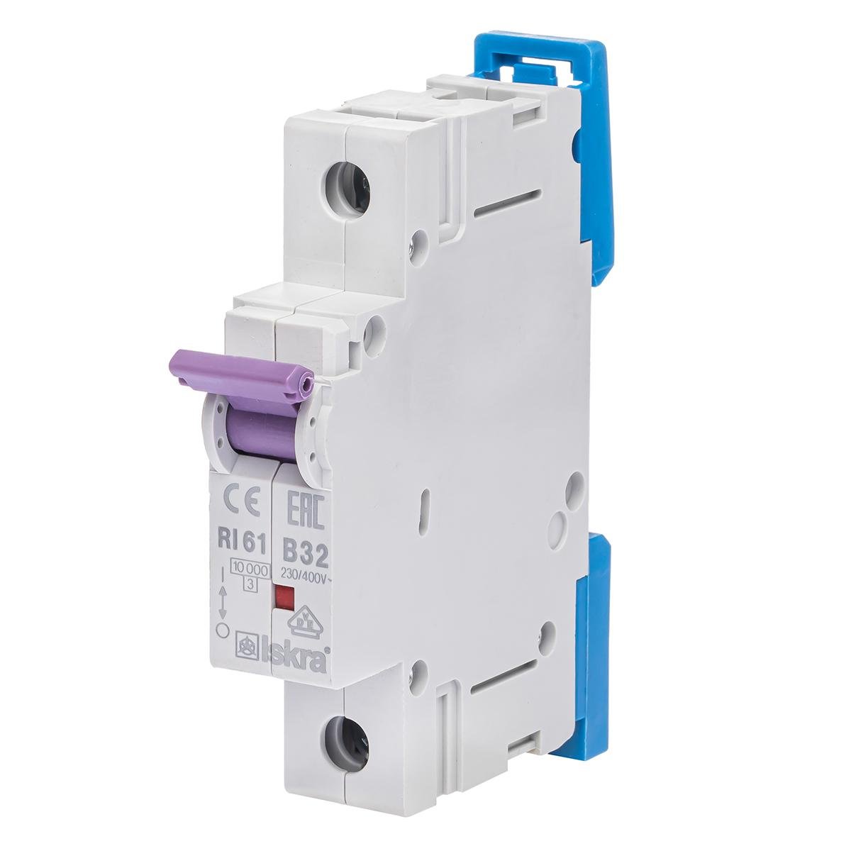 Автоматический выключатель 32A 1P 10 kA B ISKRA RI61B32A (786100043000)