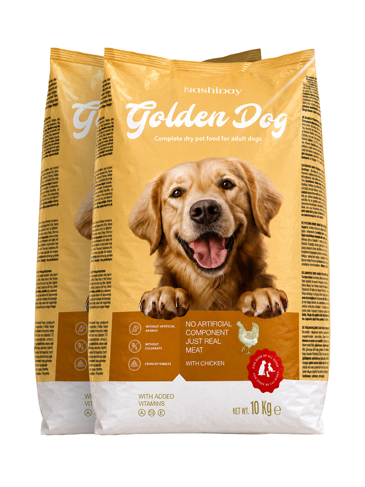 Корм для собак сухой Golden Dog для всех пород птица 10 кг 2 шт. (338582920)