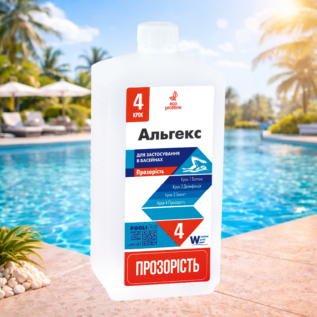 Средство против водорослей в бассейне Альгекс Water World Window 1 л