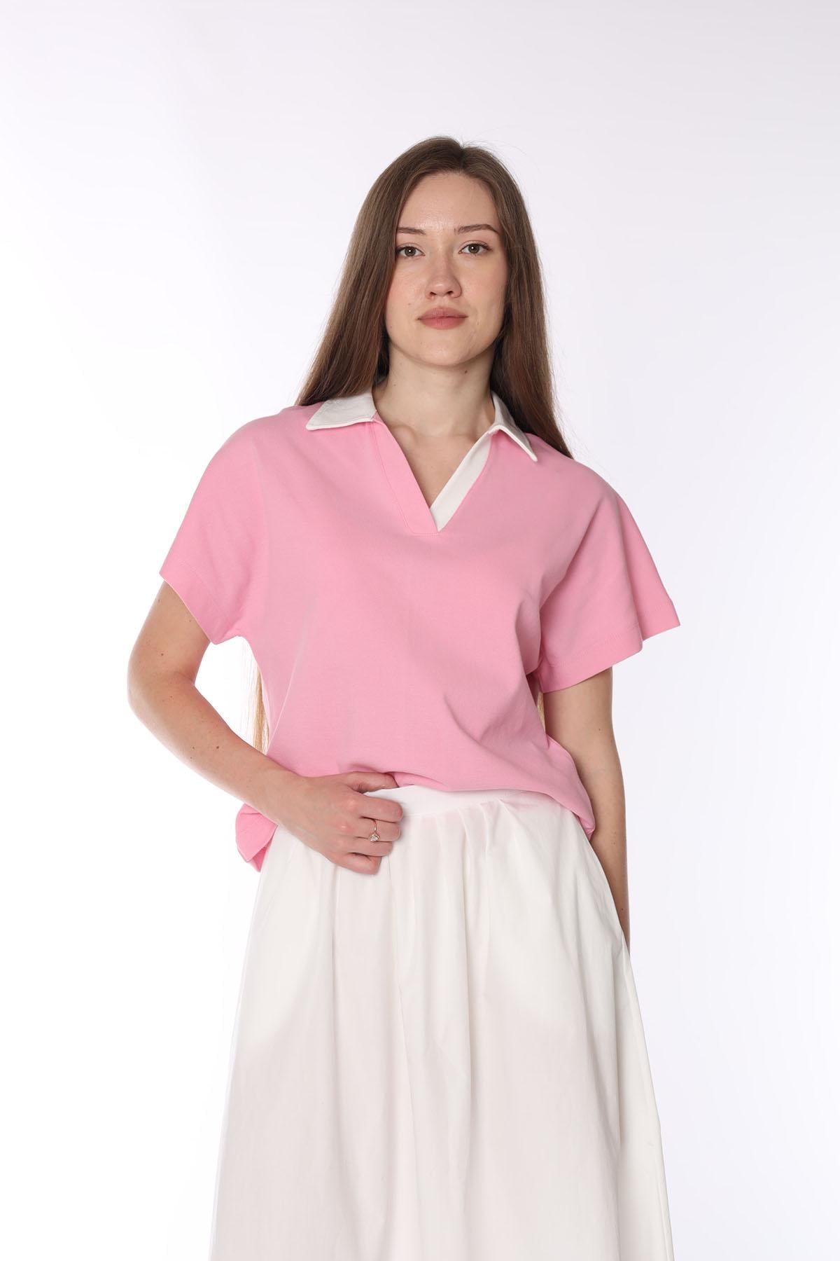 Футболка женская с коротким рукавом р. 50 Розовый (ЦБ-00293419)