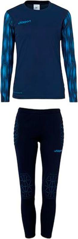 Комплект вратарской формыт детский Uhlsport REACTION GOALKEEPER SET JR 1003668 02 152 см Синий