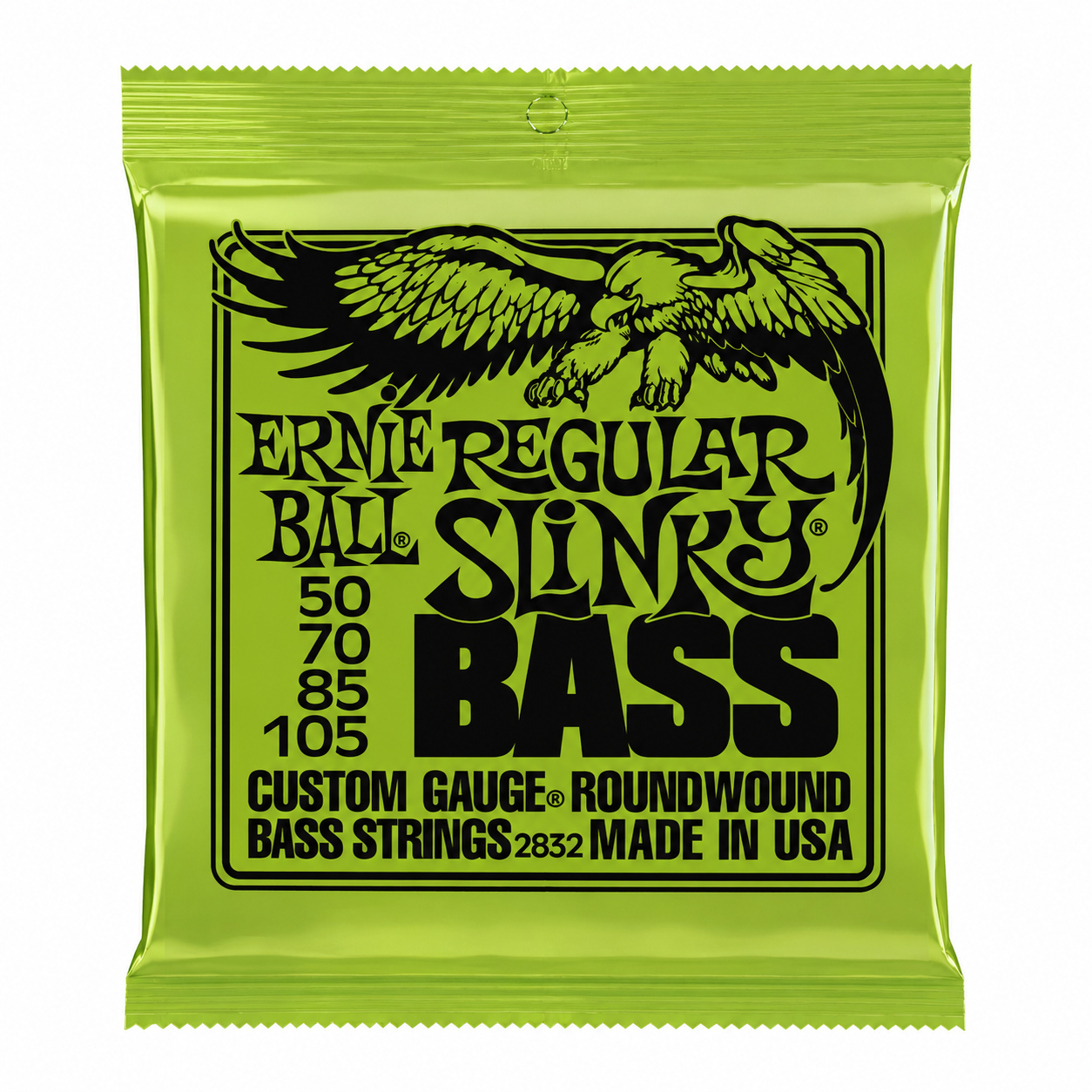Струны для 4-струнной бас-гитары Ernie Ball Regular Slinky Bass 2832 50-105 Nickel Wound Roundwound (35983437)