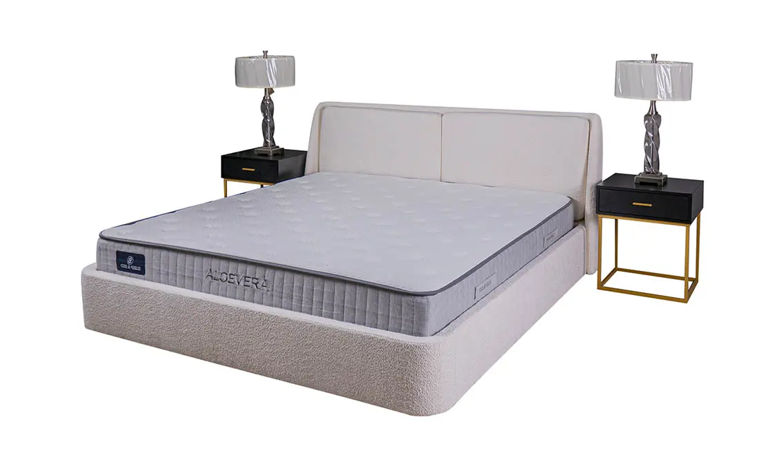 Ліжко Афіна 1,6 з підйомним механізмом Молочний