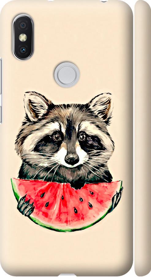 Чехол на Xiaomi Redmi S2 Енотик с арбузом (4605m-1494-42517) Чехол на Xiaomi Redmi S2 Енотик с арбузом (4605m-1494-42517)