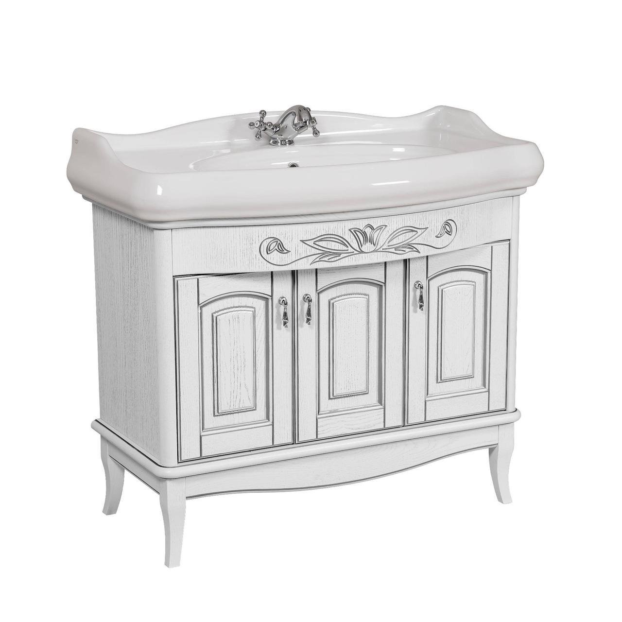 Тумба Микела с умывальником 100 см Белый (1663766757) Тумба Микела с умывальником 100 см Белый (1663766757)