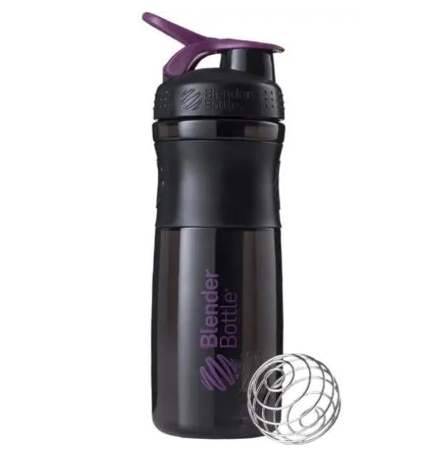 Шейкер спортивний Blender Bottle SportMixer Flip 28 oz/820 мл Black/Plum (SM 28oz Black/Plum)