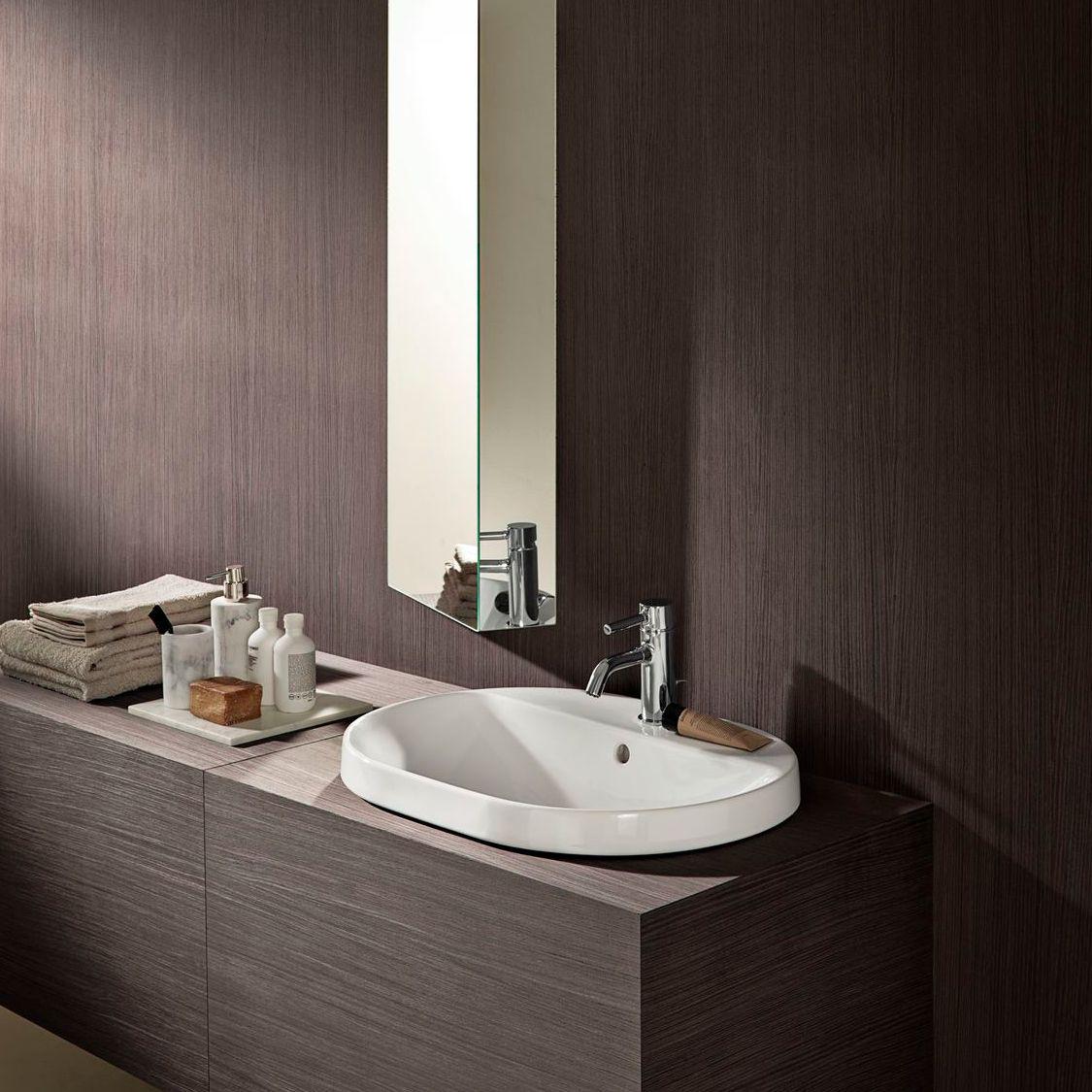 Умывальник накладной Geberit VariForm 60х40 см Белый (500.729.01.2) - фото 2 Умывальник накладной Geberit VariForm 60х40 см Белый (500.729.01.2) - фото 2