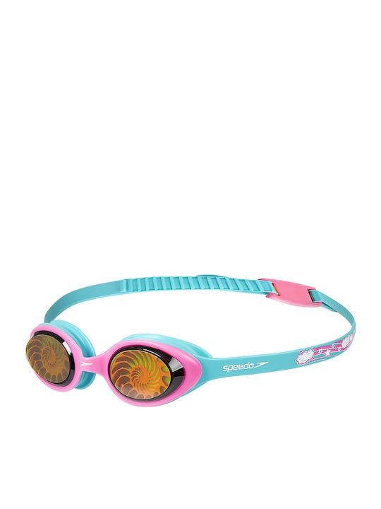 Очки для плавания детские Speedo ILLUSION 3D PRT JU OSFM Голубой/Розовый (38100082)