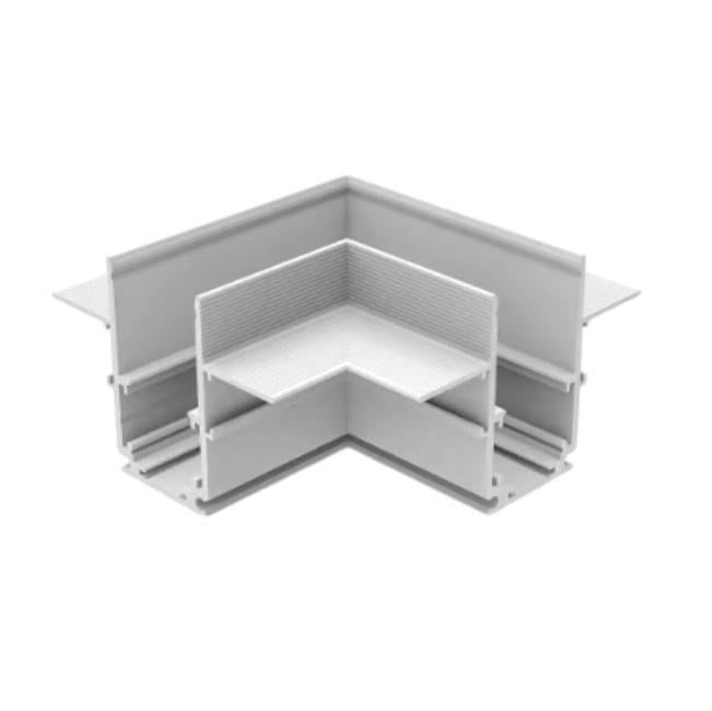 Угловой соединитель для магнитного шинопровода встроенного Oledim 48V Белый