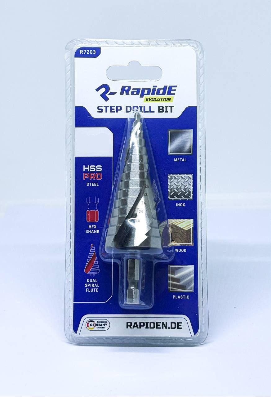 Свердло східчасте RapidE HSS PRO R7201 4-12 мм (НФ-00003614)
