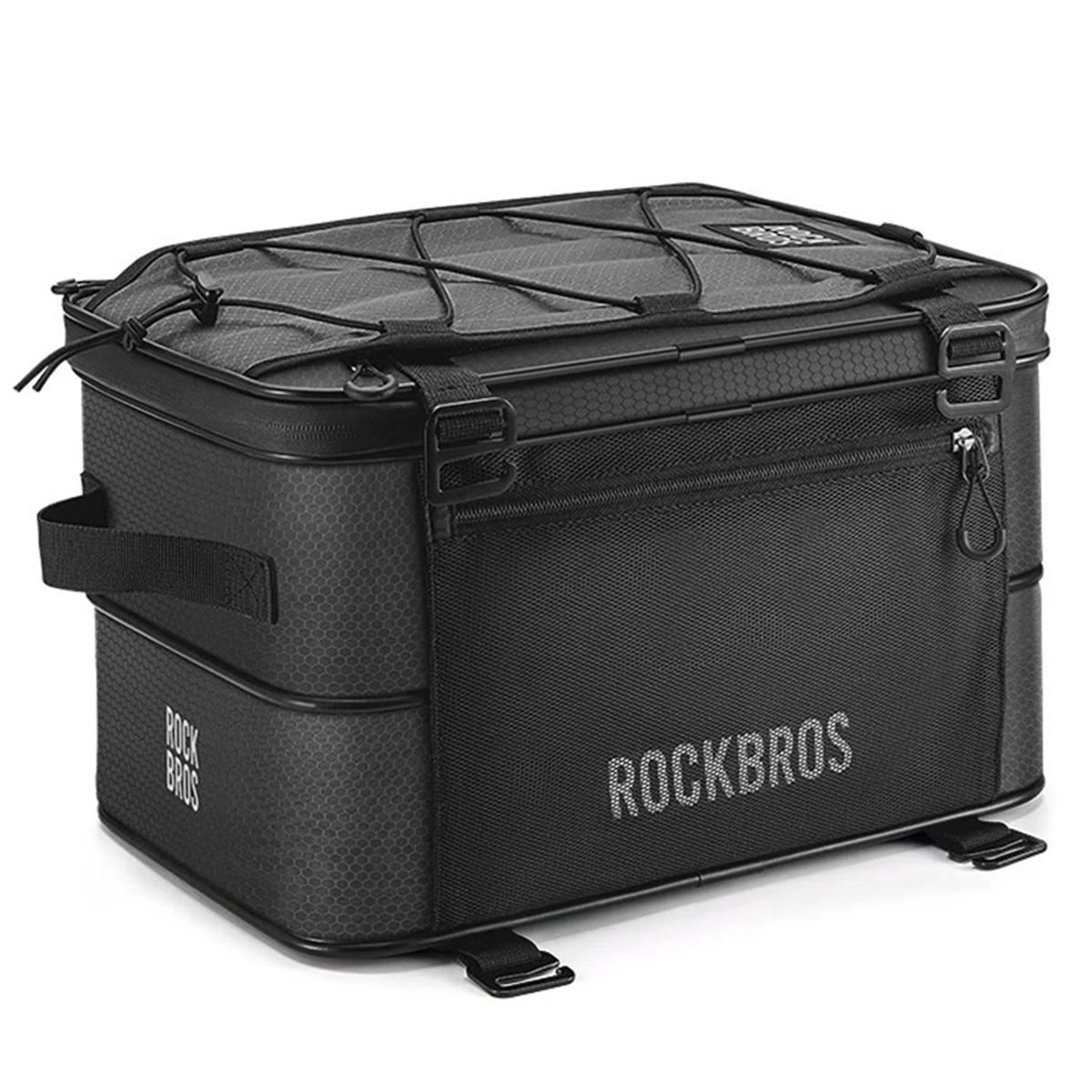 Велосумка на багажник розширювана складка ROCKBROS H9303 Чорний (RB-H9303-6070)