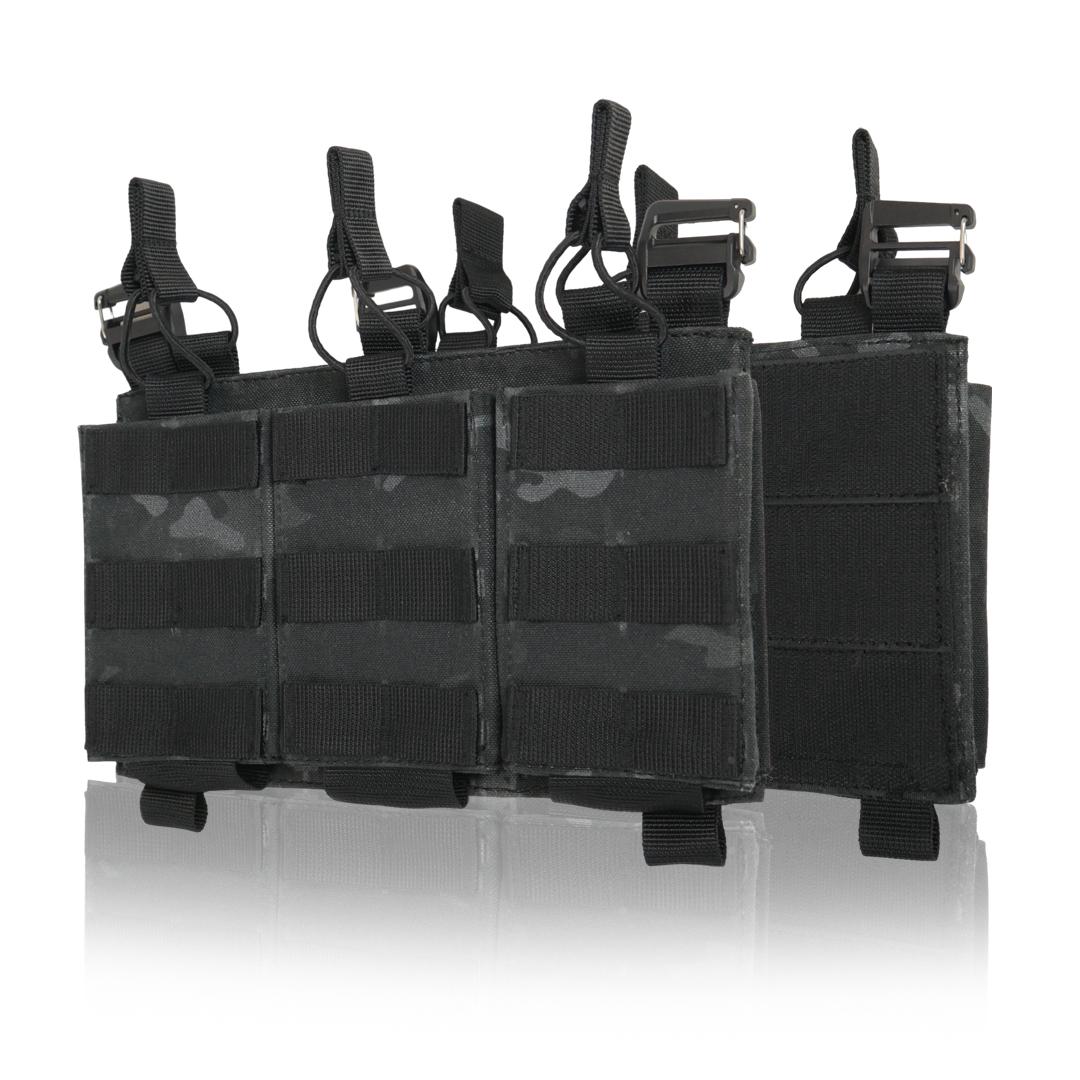 Съемная передняя панель к плитоноске с подсумками под 3 магазина Черный мультикам (19018556) Съемная передняя панель к плитоноске с подсумками под 3 магазина Черный мультикам (19018556)