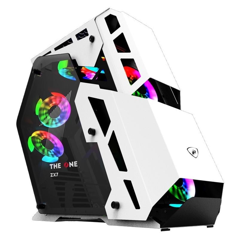 Корпус для ПК 1stPlayer ZX7-4F2-W-WH ARGB no PSU White (26938437)