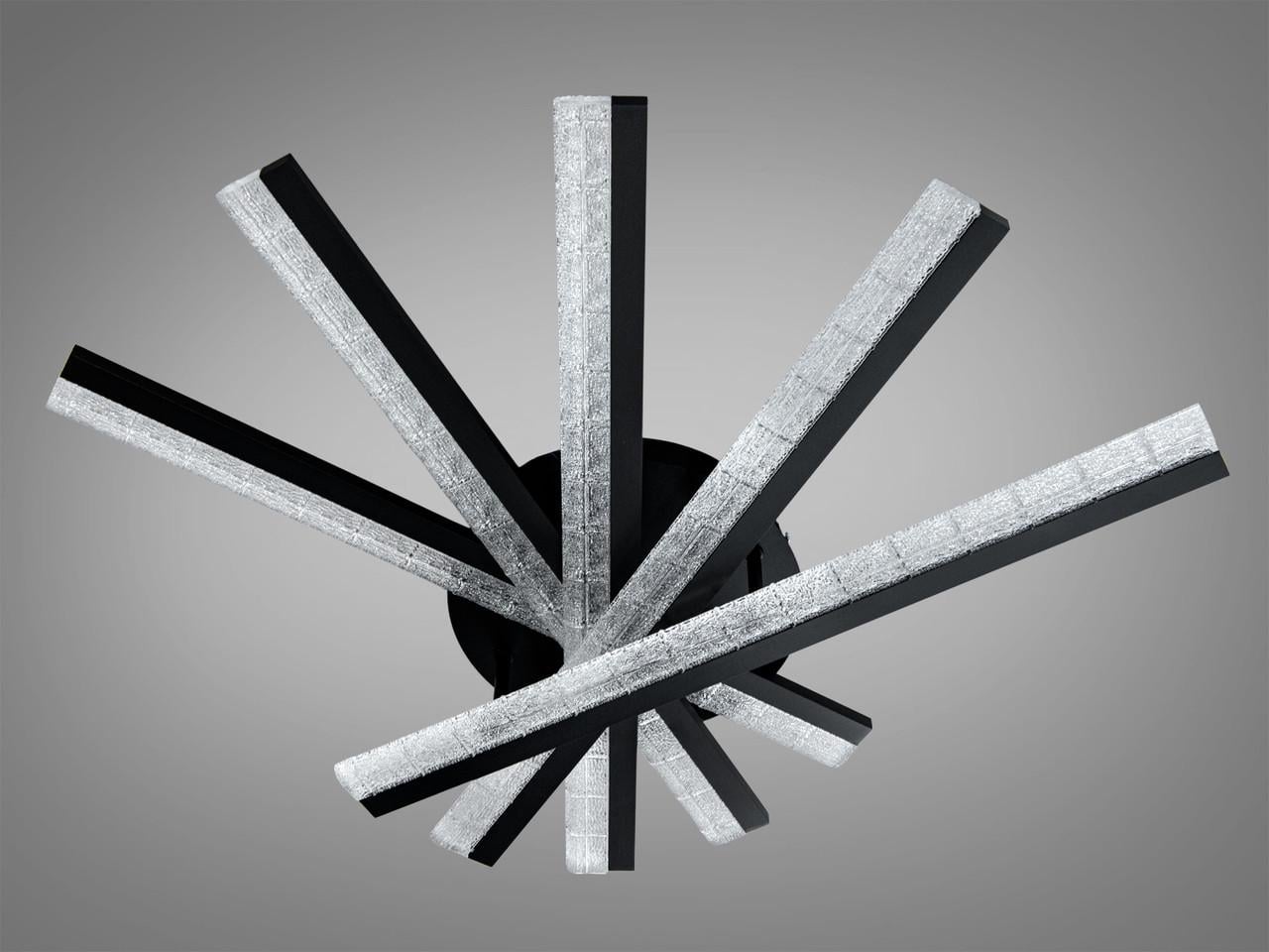 Люстра світлодіодна стельова для вітальні Diasha MX3072 Чорний 70 Вт (MX3072/5BK)