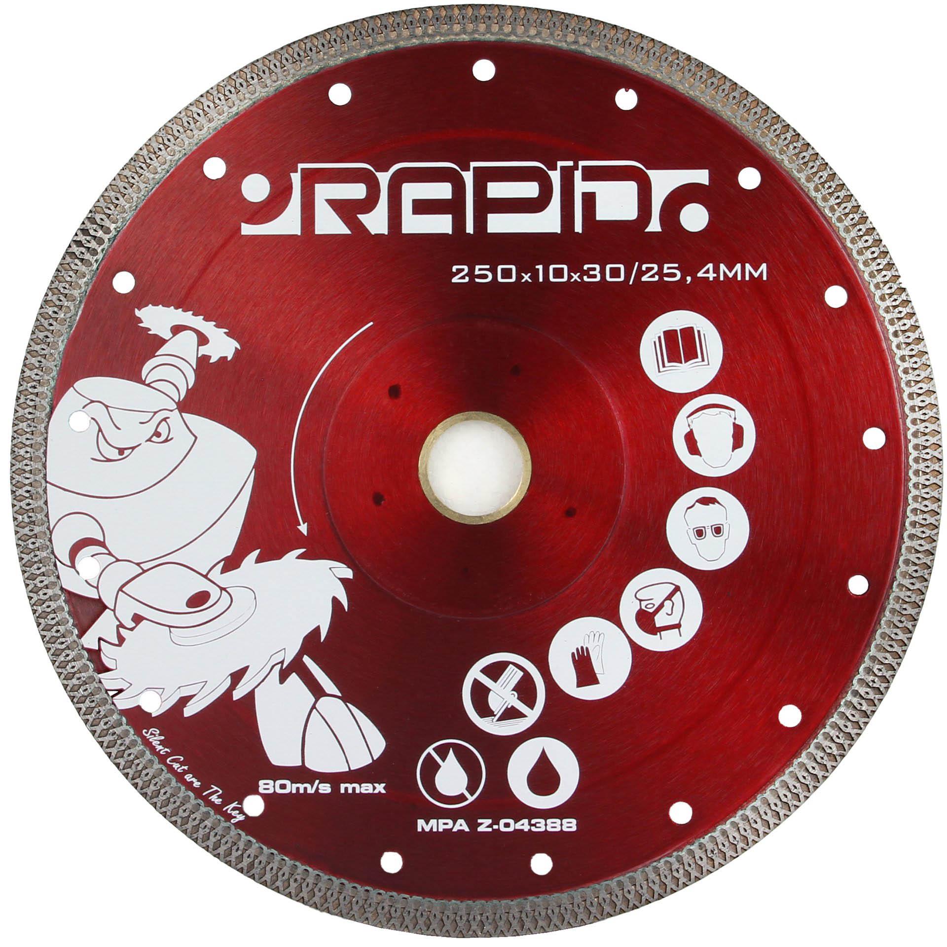 Алмазный диск по бетону M08711 250 мм Красный