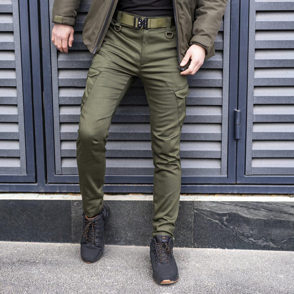 Брюки-карго Pobedov trousers Tactical ЗИМА M Хаки (PNcr1 424Mkh)