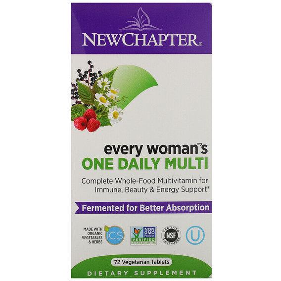 Витаминно-минеральный комплекс New Chapter Every Woman's One Daily Multi 72 Veg Tabs (NCR-0303)