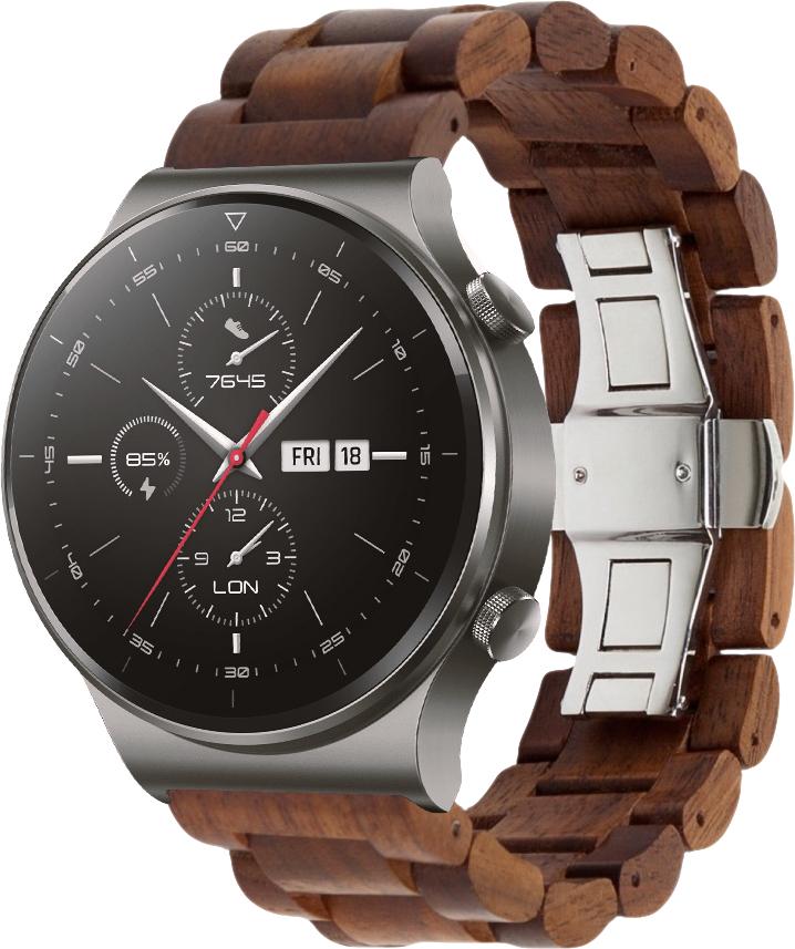 Ремешок деревянный WoodLock для Huawei Watch GT 2 Pro Brown (28693-30)