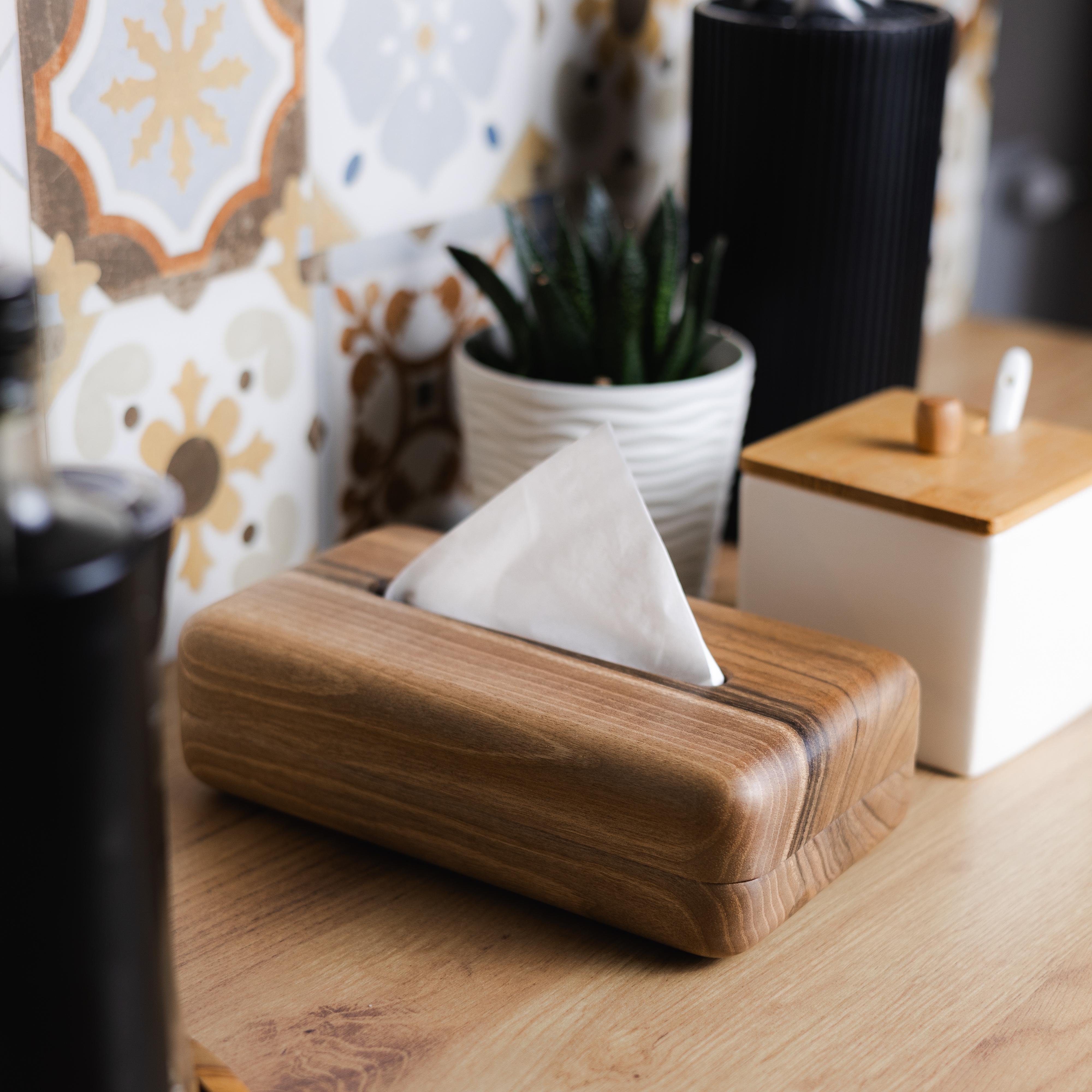 Диспенсер для серветок дерев'яний Горіх (24460419) - фото 6 Диспенсер для серветок дерев'яний Горіх (24460419) - фото 6