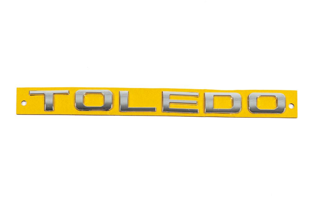 Напис Toledo 210 мм на 17 мм ABM для Seat Toledo 2005-2012 рр. abs-пластик Хром