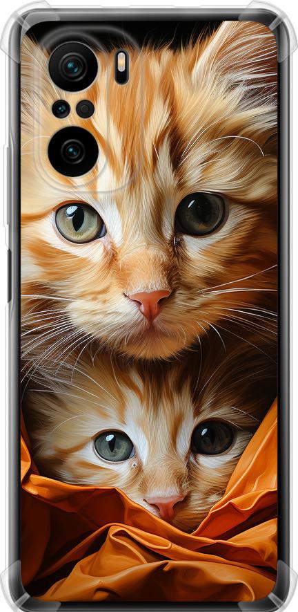 Чехол на Xiaomi Poco F3 Котики 2 (5664sp-2280-42517)