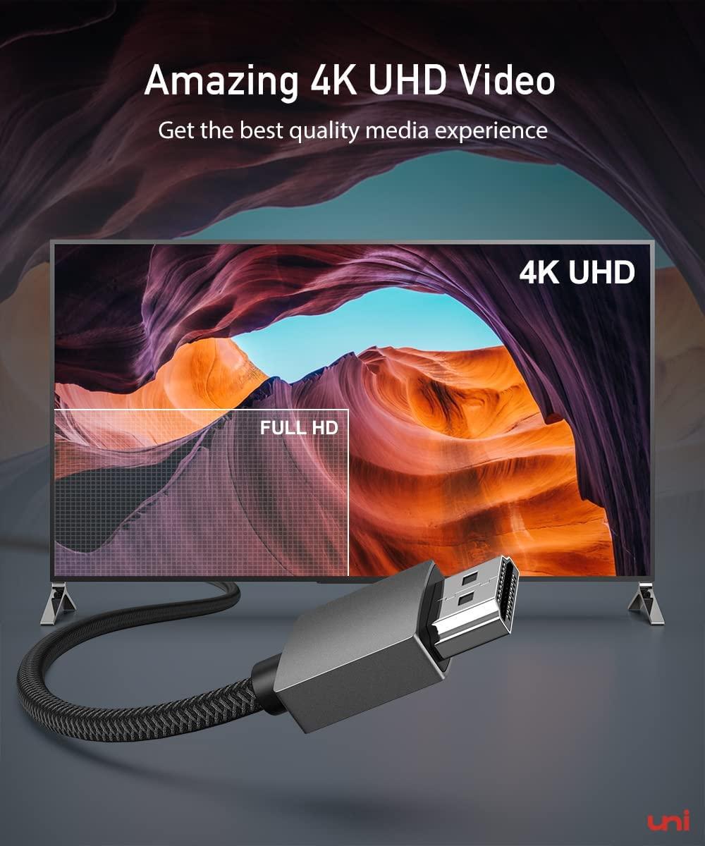 Кабель UNI 4K DisplayPort до HDMI 4K 30Hz 3 м - фото 5 Кабель UNI 4K DisplayPort до HDMI 4K 30Hz 3 м - фото 5