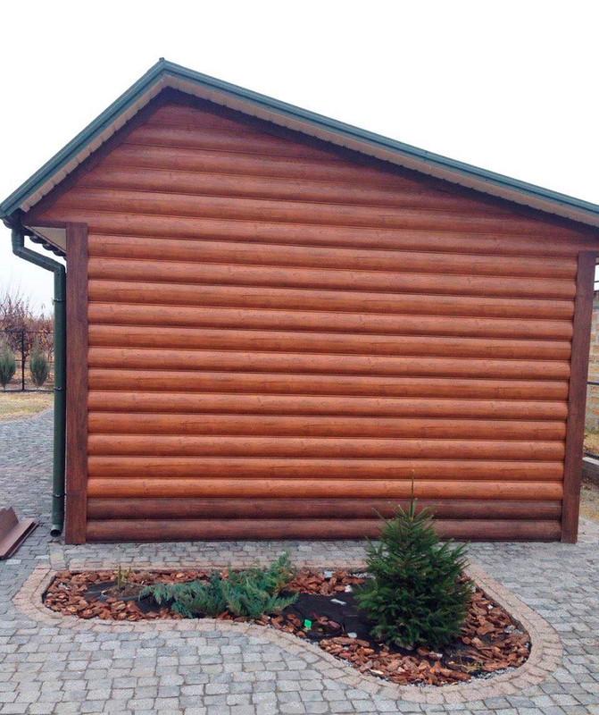 Сайдинг металлический блок-хаус 1-х сторонний 370х1000 мм глянець Ольха - фото 5