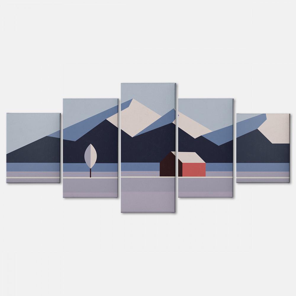 Картина модульная Malevich Store Аляска из пяти частей 162x80 см (MK53605)