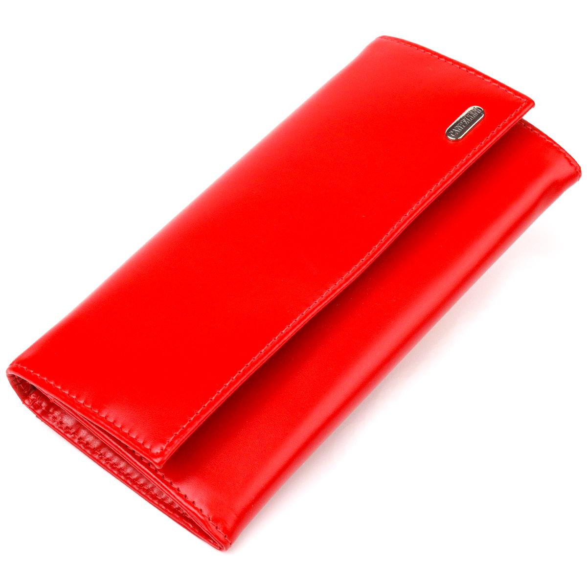 Кошелек женский из натуральной гладкой кожи Canpellini Wallet 21626 Красный (55405)
