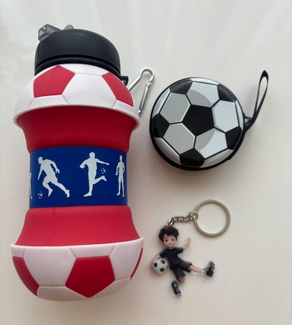 Подарунковий набір аксесуарів для футбольного фаната з годинником (25051439)