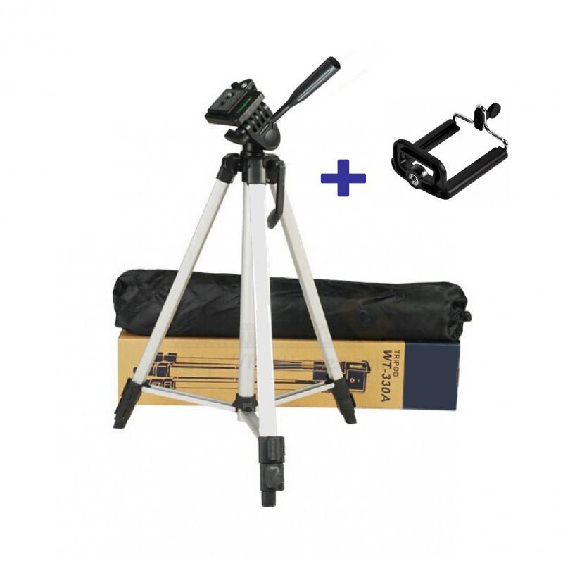 Штатив-тренога Tripod 330A 1,34 м з тримачем для телефона - фото 6