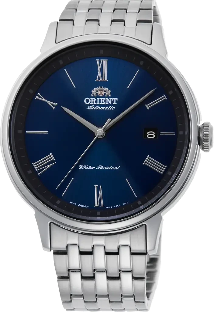 Наручний годинник чоловічий Orient Classic RA-AC0J03L10B з сталевим корпусом WR 50 м Синій (3124788936)