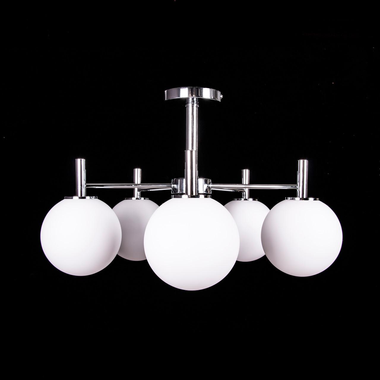 Люстра потолочная Прометей Лофт P9-N2888/5 Хром - фото 2