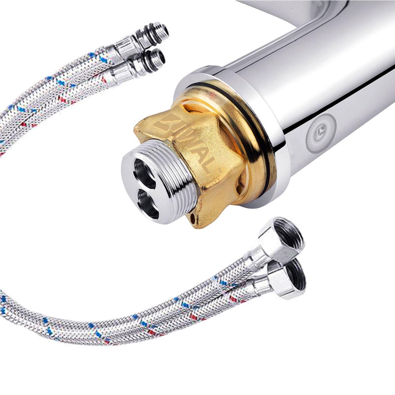 Змішувач компактний для невеликих умивальників WAL BOU1-A146 на гайці (2493752959) - фото 5 Змішувач компактний для невеликих умивальників WAL BOU1-A146 на гайці (2493752959) - фото 5