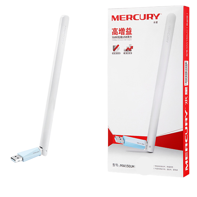 Wi-Fi приемник MERCURY USB 2,4 ГГц 150 Мбит/с адаптер для интернета (27288715) - фото 2