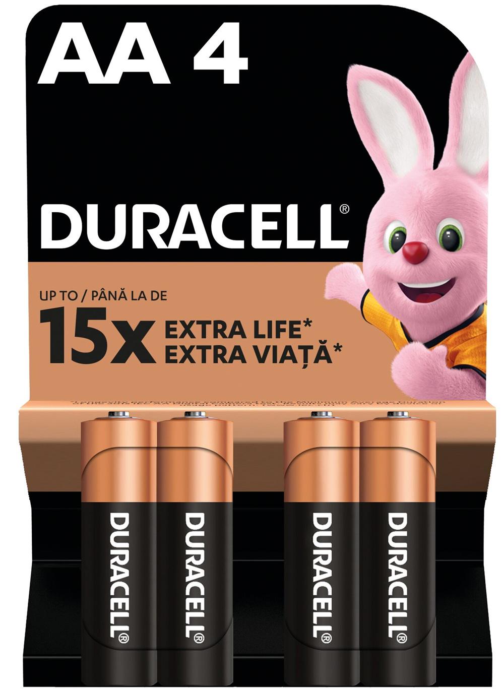 Батарейка Duracell LR06 MN1500 4 шт. (UG-5020630/5014459/5006200/5014441)