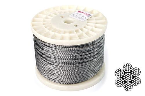 Трос Apro нержавеющий 5 мм DIN 3060 6х19+1х19 А2 100 м (31611) - фото 2 Трос Apro нержавеющий 5 мм DIN 3060 6х19+1х19 А2 100 м (31611) - фото 2